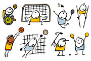 Cartoon sport set 1., an Illustration by eka panova (Thumbnail 3 of 6)