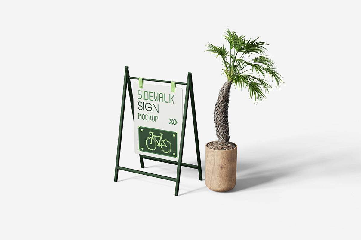 Sidewalk Sign Mockup, a Product Mockup by MrLetters (Photo 2 of 5)