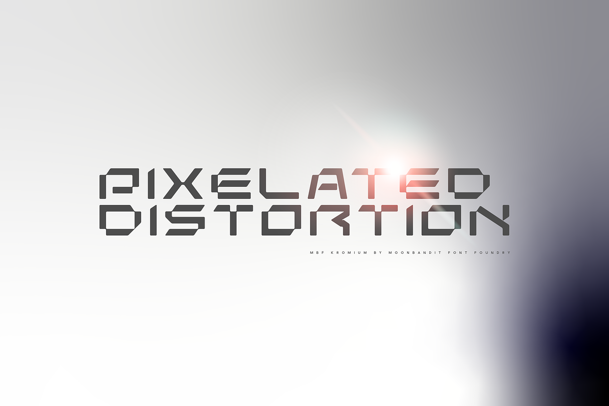 MBF Kromium - modern scifi font, a Sans Serif Font by MoonBandit (Photo 2 of 5)