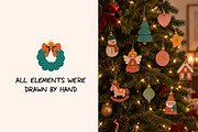 140 Cozy Retro Christmas Clipart, a Seasonal Illustration by Zeukaa (Thumbnail 8 of 21)