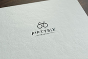 Fifty Six Bicycle Minimalist Logo, a Branding & Logo Template by tkzgraphic (Thumbnail 2 of 2)