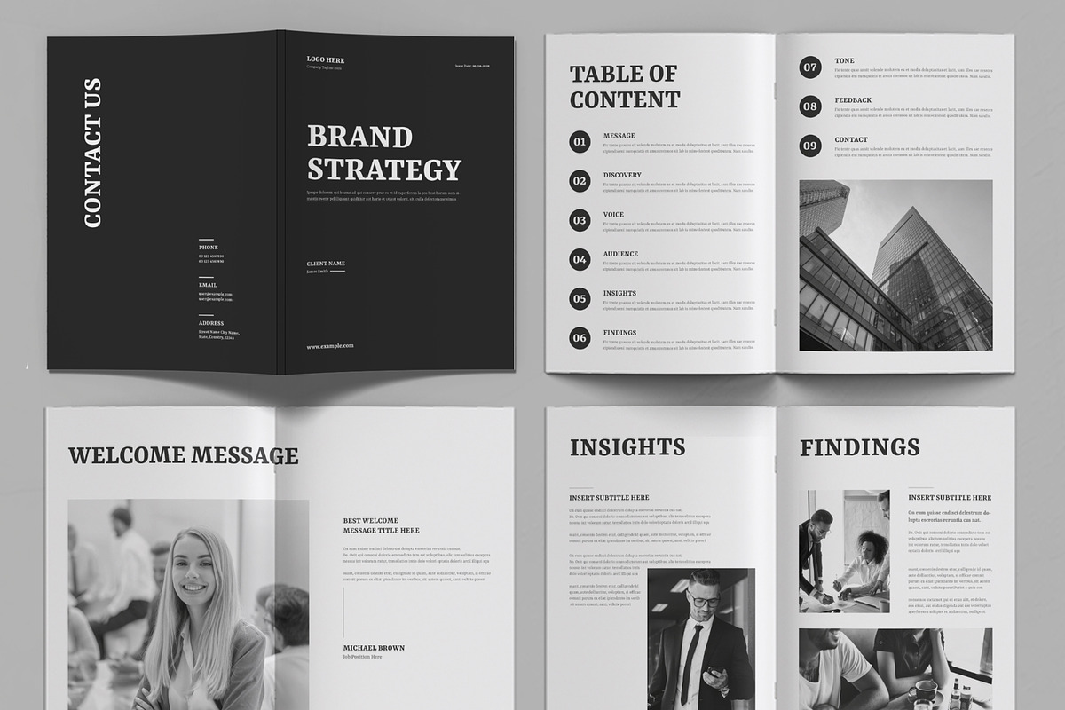 Brand Strategy Template, a Brochure Template by ContestDesign (Photo 2 of 4)