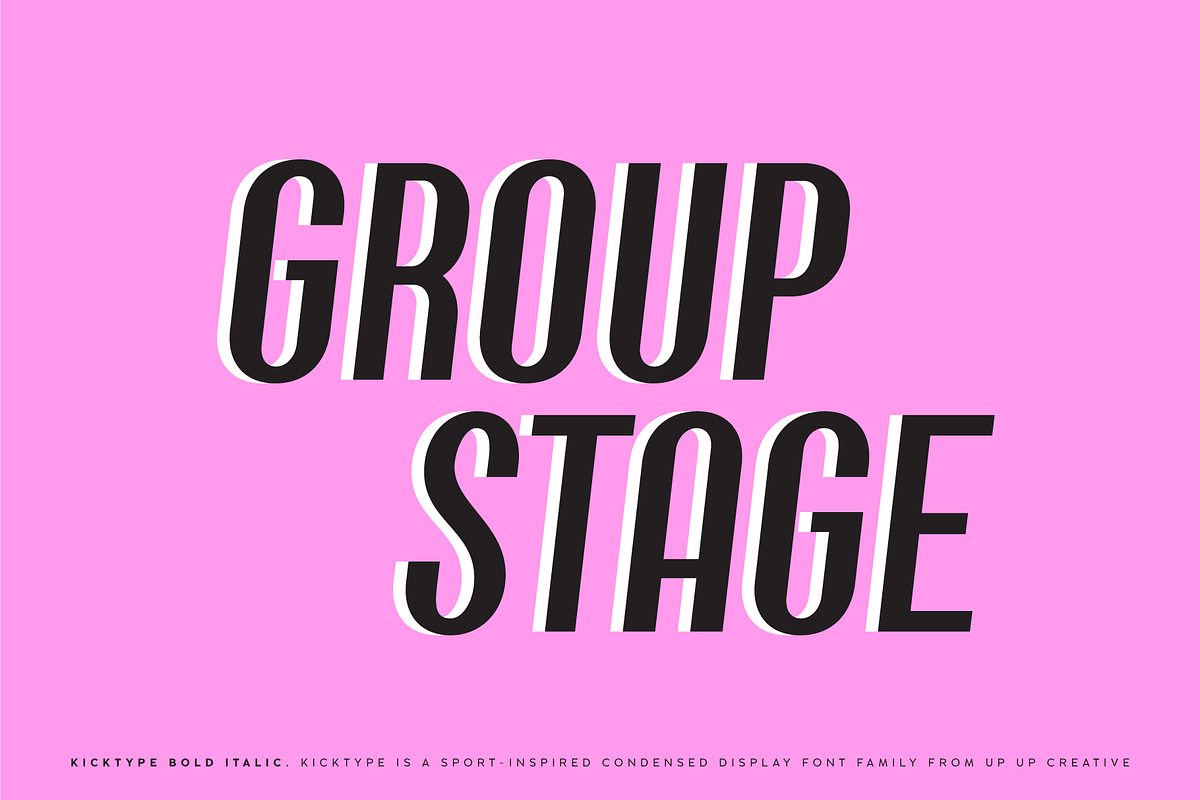 Kicktype Sport-Inspired Font Family, a Sans Serif Font by Up Up Creative (Photo 14 of 15)