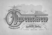 Aluvemskrew, a Blackletter Font by ilhamtaro (Thumbnail 1 of 11)