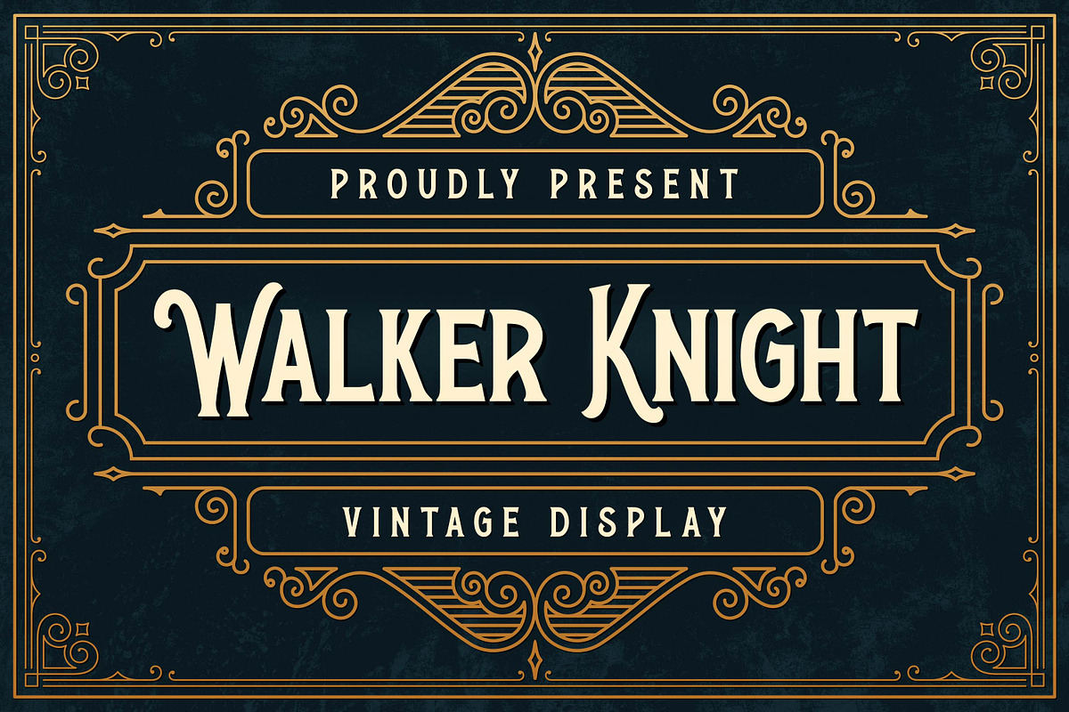 Walker Knight - Vintage Display, a Serif Font by Almarkhatype (Photo 1 of 9)