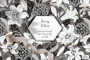 Ivory Lilies Pattern & Motifs, a Pattern Graphic by Zeesi Design Garden (Thumbnail 1 of 11)