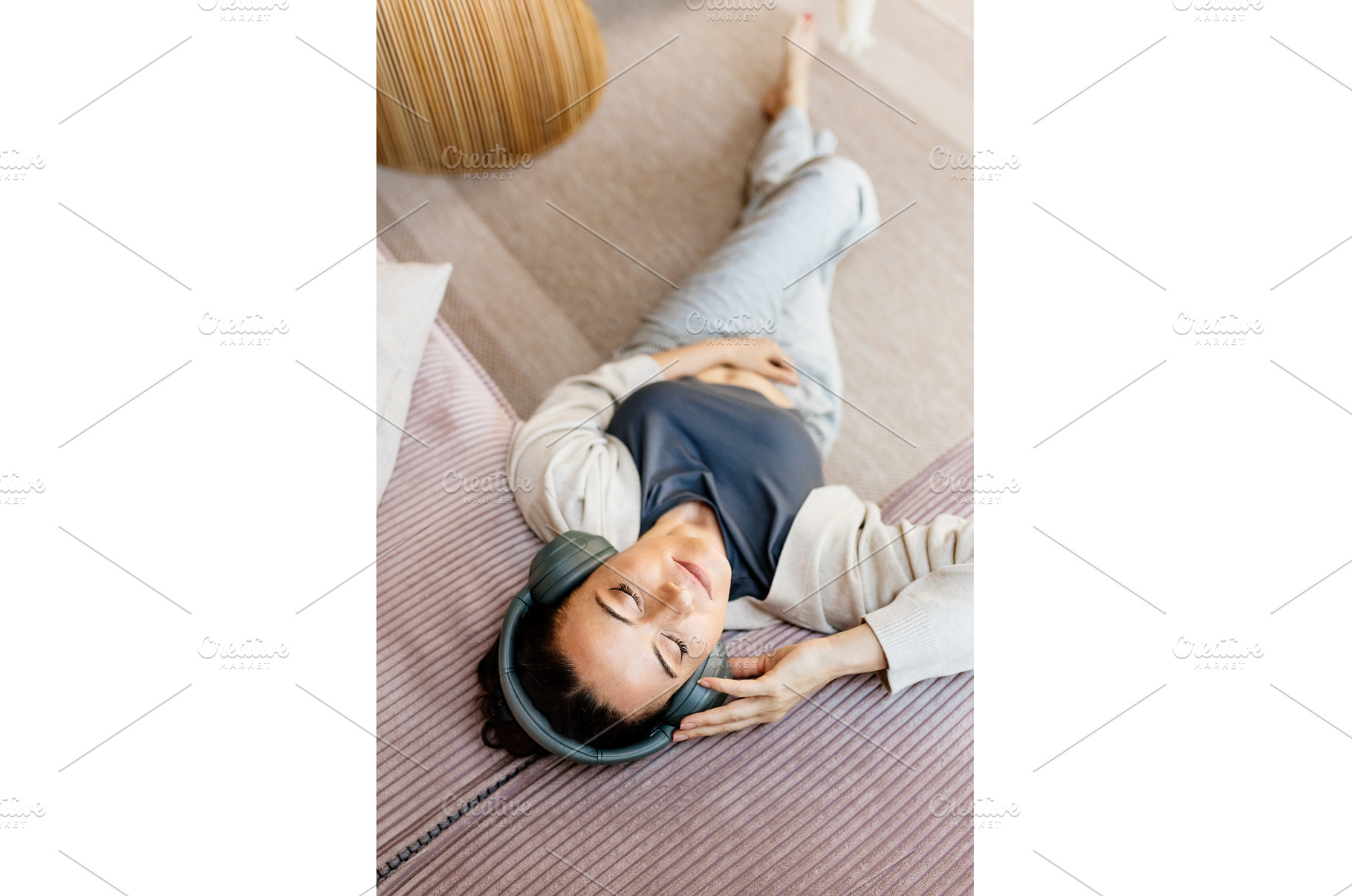 Woman relaxing at home, enjoying, a Person Photo by HalfPoint