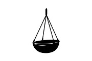 Hanging Egg Chair Silhouette Bundle, an Illustration by Designer_Momina (Thumbnail 12 of 51)