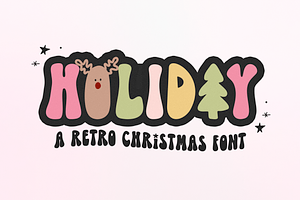 Holiday Retro Christmas Font