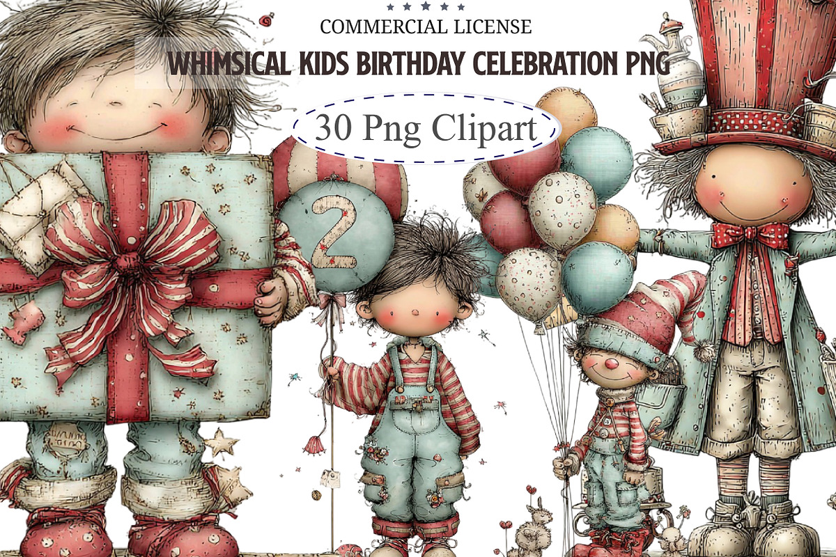 Whimsical Kids Birthday Celebration, an Illustration by designcity5 (Photo 1 of 5)