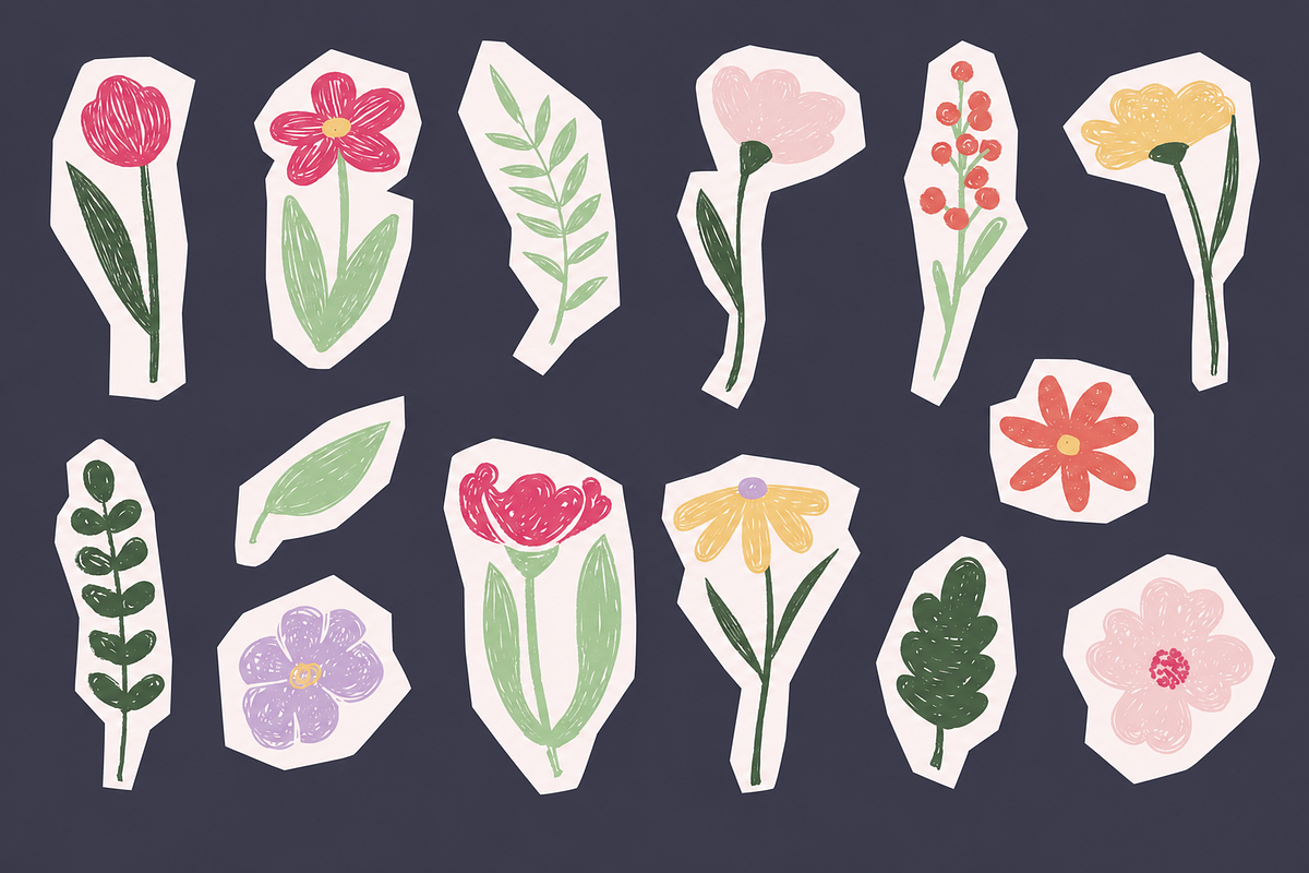 Paper Cut-Out Scrapbook Bundle, a Decorative Illustration by Anna Studio (Photo 16 of 28)