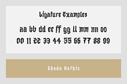 Shodo Gothic, a Blackletter Font by Mirco Zett (Thumbnail 4 of 7)