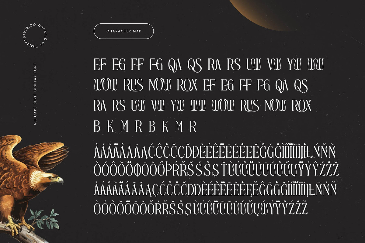 Roxbury Egoism All Caps Serif, a Serif Font by timelesstype.co (Photo 18 of 20)