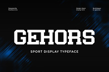 Gehors - Sport Display Font