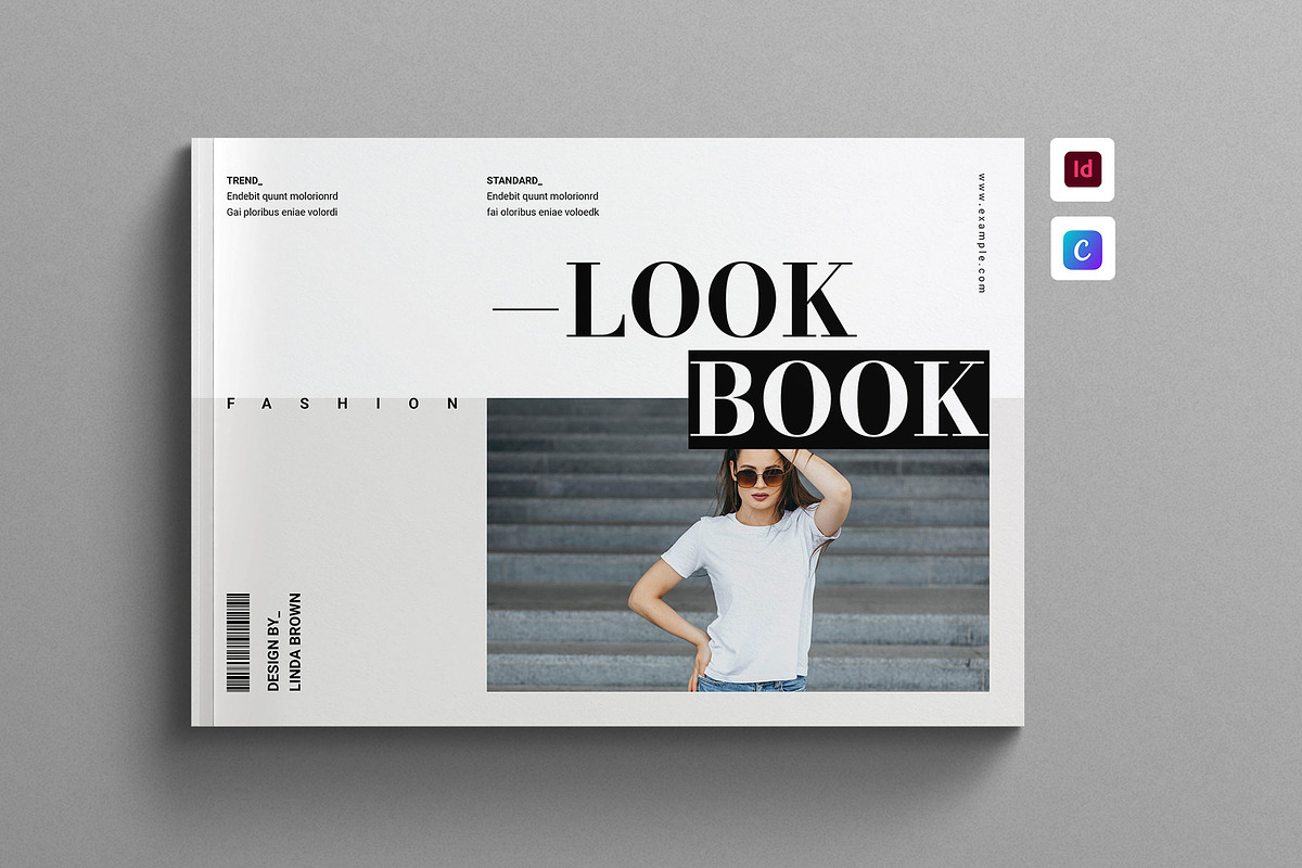 Fashion Lookbook Template Landscape, a Magazine Template by Work-Envance (Photo 1 of 12)