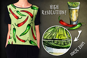 Tequila Boom Watercolor & Ink Set, a Food Illustration by Fluffy Unicorn (Thumbnail 4 of 5)