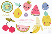 Sweet Fruit Clipart Collection, a Graphic by PetiteMarket (Thumbnail 2 of 3)