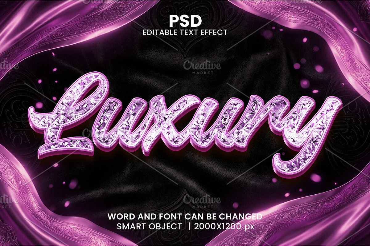Luxury Text Effect PSD Template 3D, a Layer Style Add-On by bdrobin (Photo 1 of 2)