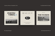 Writers Social Media Vol.5 for CANVA, a Social Media Template by September 5th (Thumbnail 4 of 24)