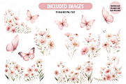 Butterfly Floral Png, Butterfly Clip, an Illustration by TatiMockup (Thumbnail 2 of 3)