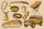 40 Outdoor Illustrations + Font use, an Object Illustration by Southerntown (Thumbnail 8 of 10)