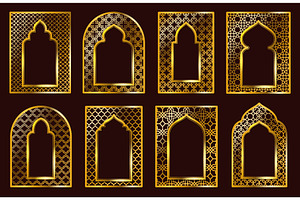 Arabic ornamental frames, an Object Illustration by winwin.art