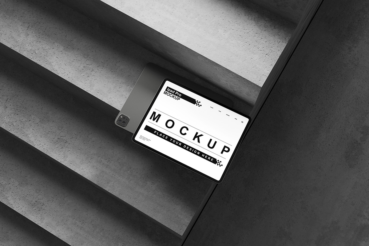 iPad Pro Mockup, an iPad Mockup by bimockup (Photo 3 of 6)