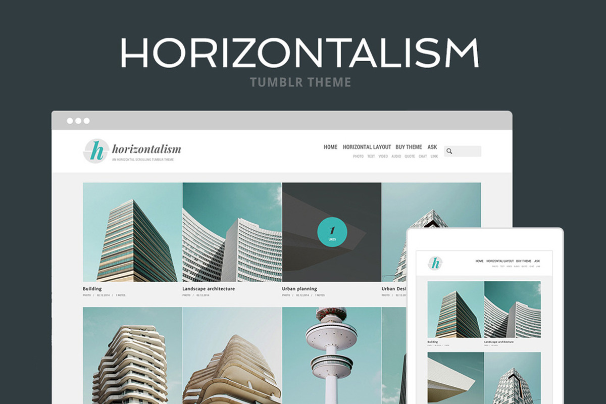 Horizontalism Tumblr Theme, a Websites & App Template by Themelantic (Photo 1 of 5)