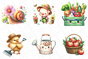 Cute Farm Garden Clipart, an Illustration by DreamPrint404 (Thumbnail 4 of 6)