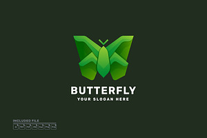 Butterfly Gradient Colorful Logo, a Branding & Logo Template by yuanesei