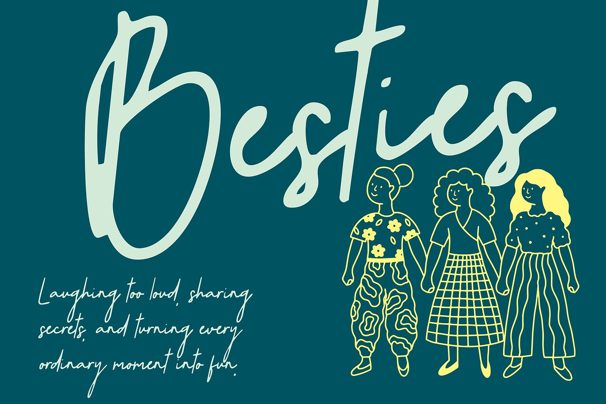 CS Galysia Drawn, a Script Font by Craft Supply Co. (Photo 3 of 8)