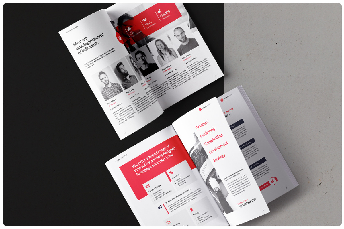 Company Profile Brochure, a Brochure Template by StudioGraficso (Photo 4 of 10)