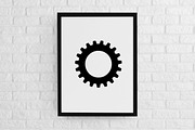 Gears Silhouette SVG, a Technology Illustration by newminddesign (Thumbnail 2 of 3)