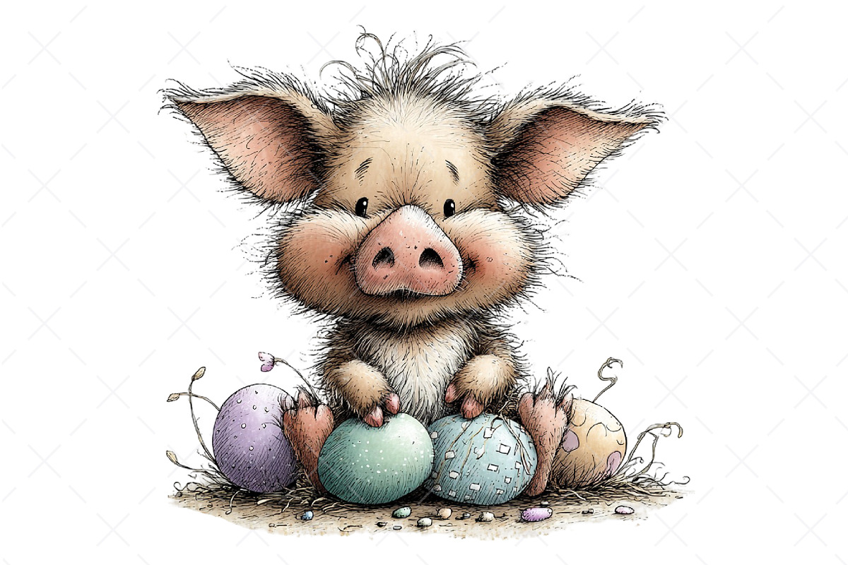 Whimsical Easter Farm Clipart, an Illustration by Craft Nest (Photo 10 of 11)