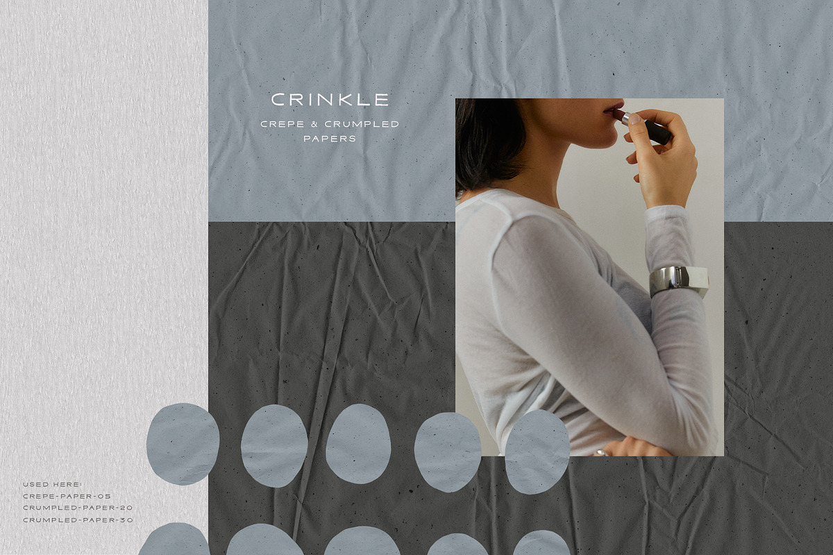 Crinkle - Crepe & Crumpled Papers, a Texture Graphic by alonahaidash (Photo 9 of 19)