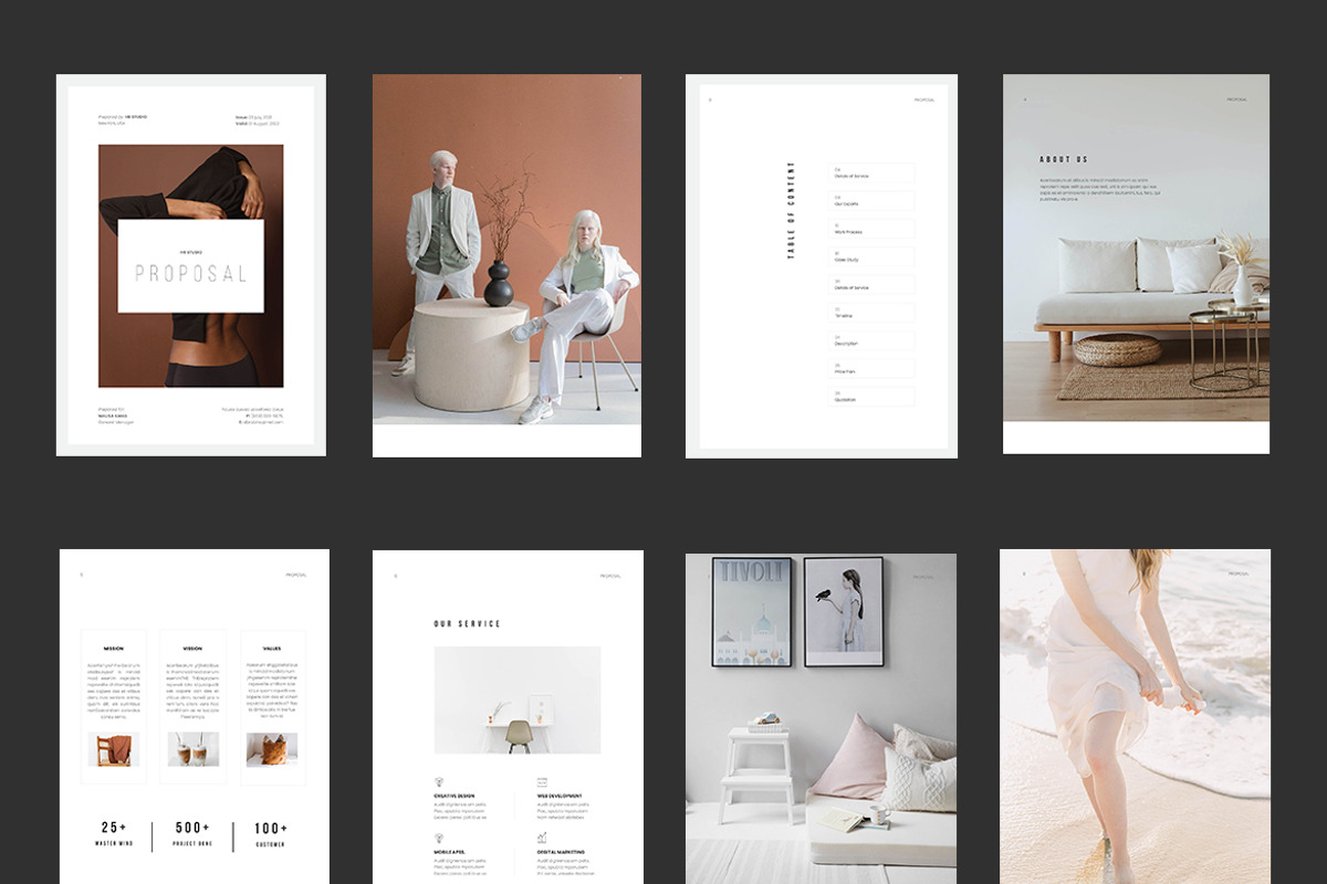 Business Proposal Template, a Brochure Template by HR Studio (Photo 2 of 14)