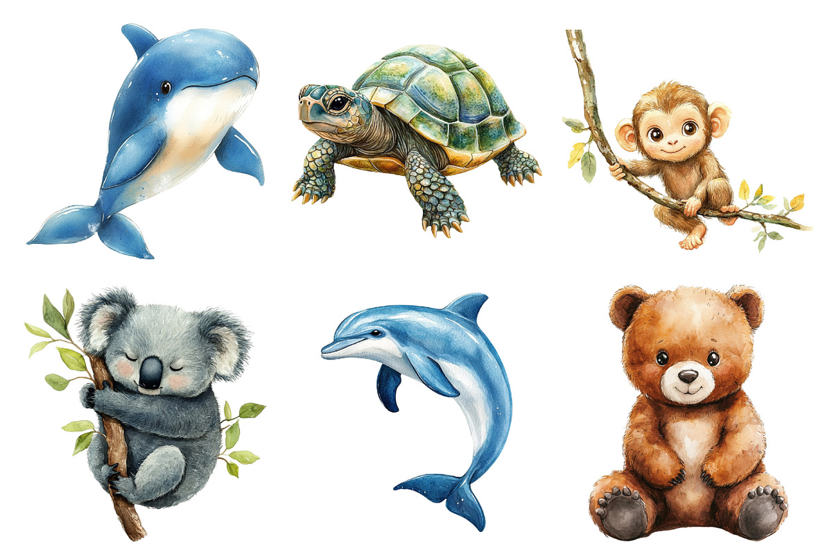 Nursery Animals Clipart, an Illustration by Daily.Designs (Photo 4 of 5)