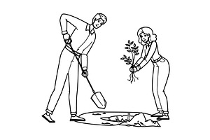 eco environmental stewardship vector, a Person Illustration by pikepicture