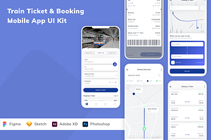 Train Ticket & Booking App UI Kit