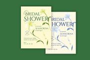 Floral Bridal Shower Invitation, a Card Template by Neermana (Thumbnail 4 of 4)