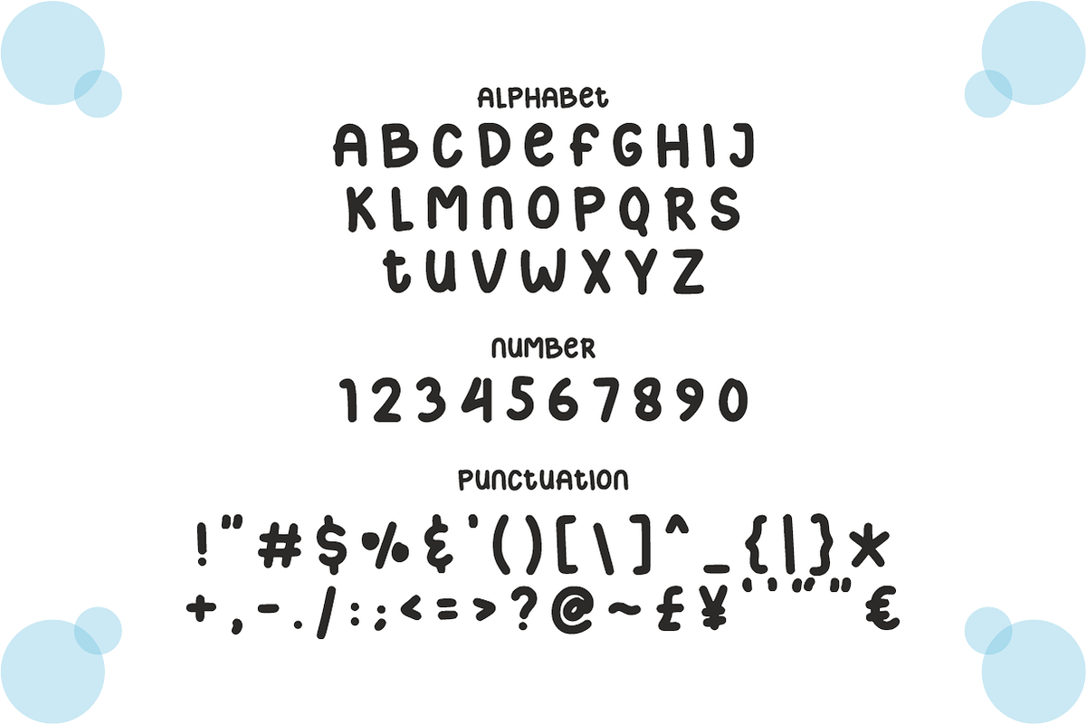 Nursery School - Bubbly Display Font, a Handwritten Font by KiddoGlyphs Studio (Photo 4 of 5)