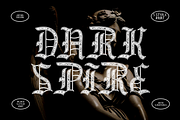 Dark Spire Blackletter Font, a Blackletter Font by PutraCetol Studio (Thumbnail 1 of 11)