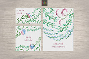 50 floral watercolor vector brushes, a Brush Add-On by SunArt (Thumbnail 5 of 5)