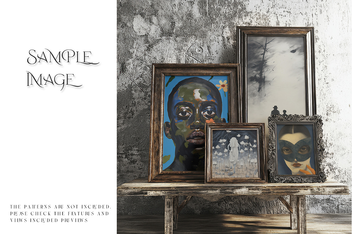 Vintage Frames PNG & PSD Mockups, a Product Mockup by mock-ups (Photo 10 of 10)