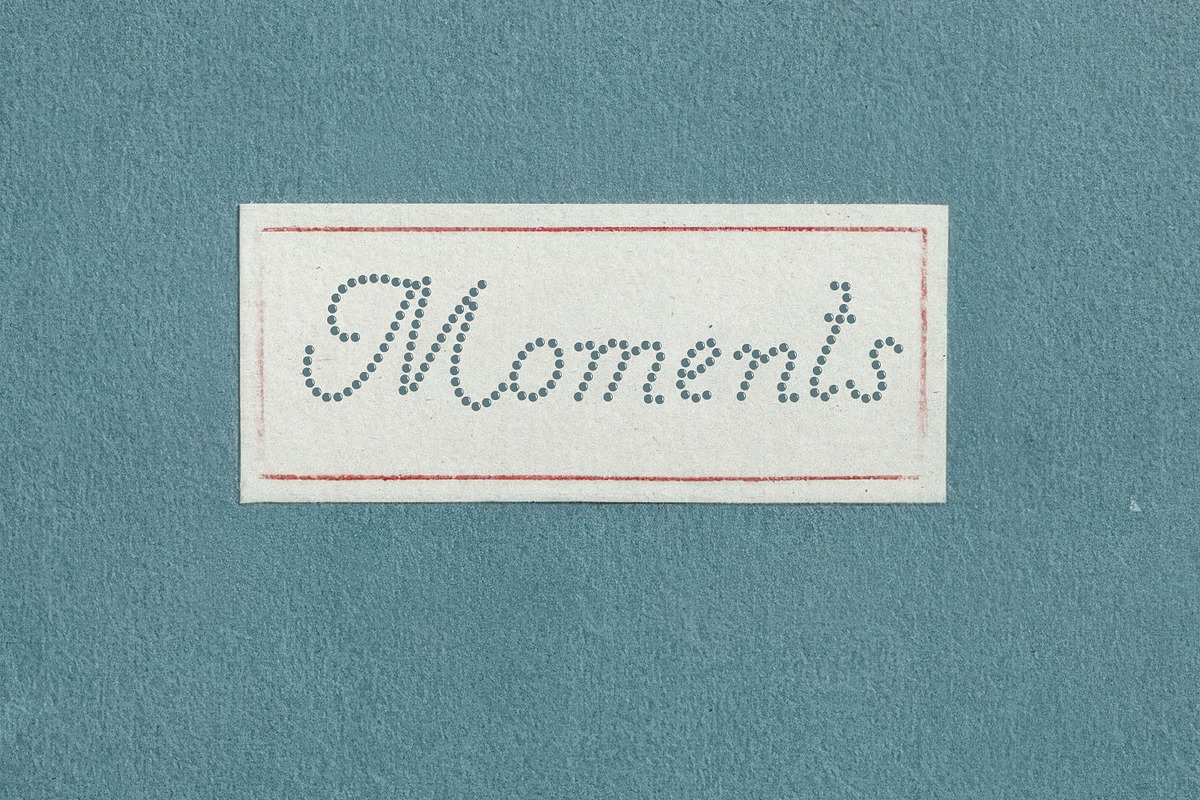 Shiny Affair Romantic Dots Font, a Script Font by AnMark (Photo 8 of 11)