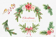 Christmas Watercolor collection, an Animal Illustration by Elena Medvedeva (Thumbnail 5 of 15)