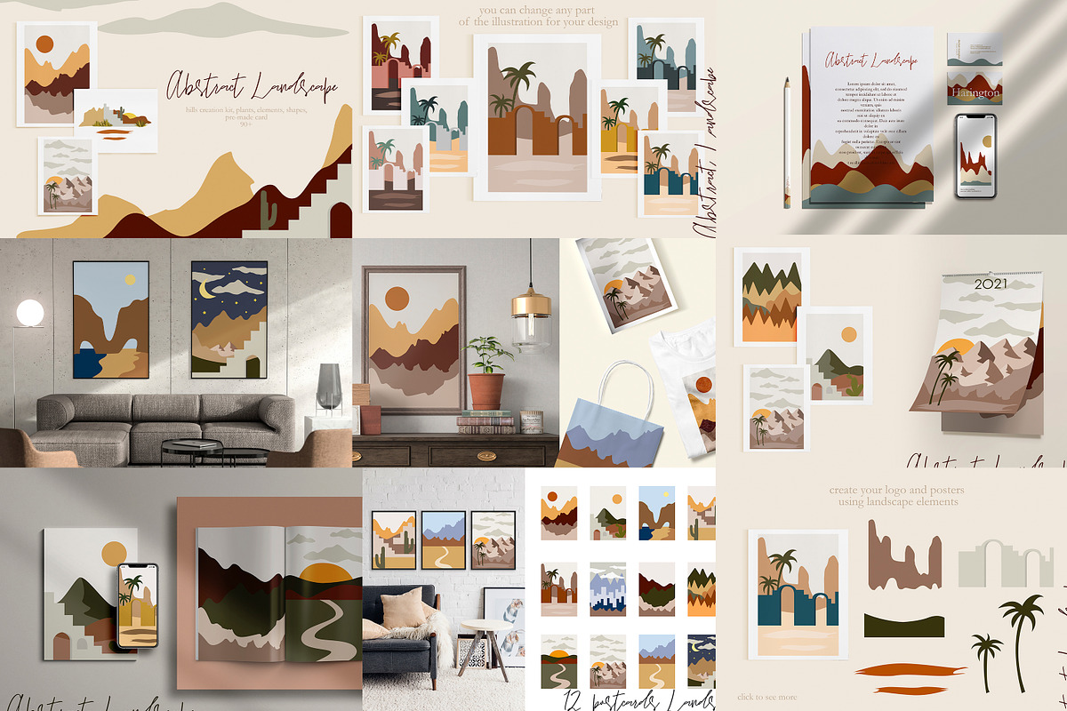 SALE! -80% ABSTRACT BUNDLE | 5 IN 1, an Illustration by Alisha Gronska (Photo 7 of 11)