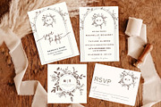 Minimal Wedding Invitation Card, an Invitation Template by DesignGenix (Thumbnail 2 of 7)
