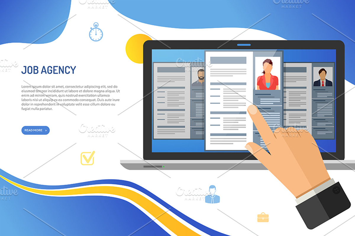 Job Vacancy Employment and Hiring, a Person Illustration by TAlex (Photo 6 of 7)