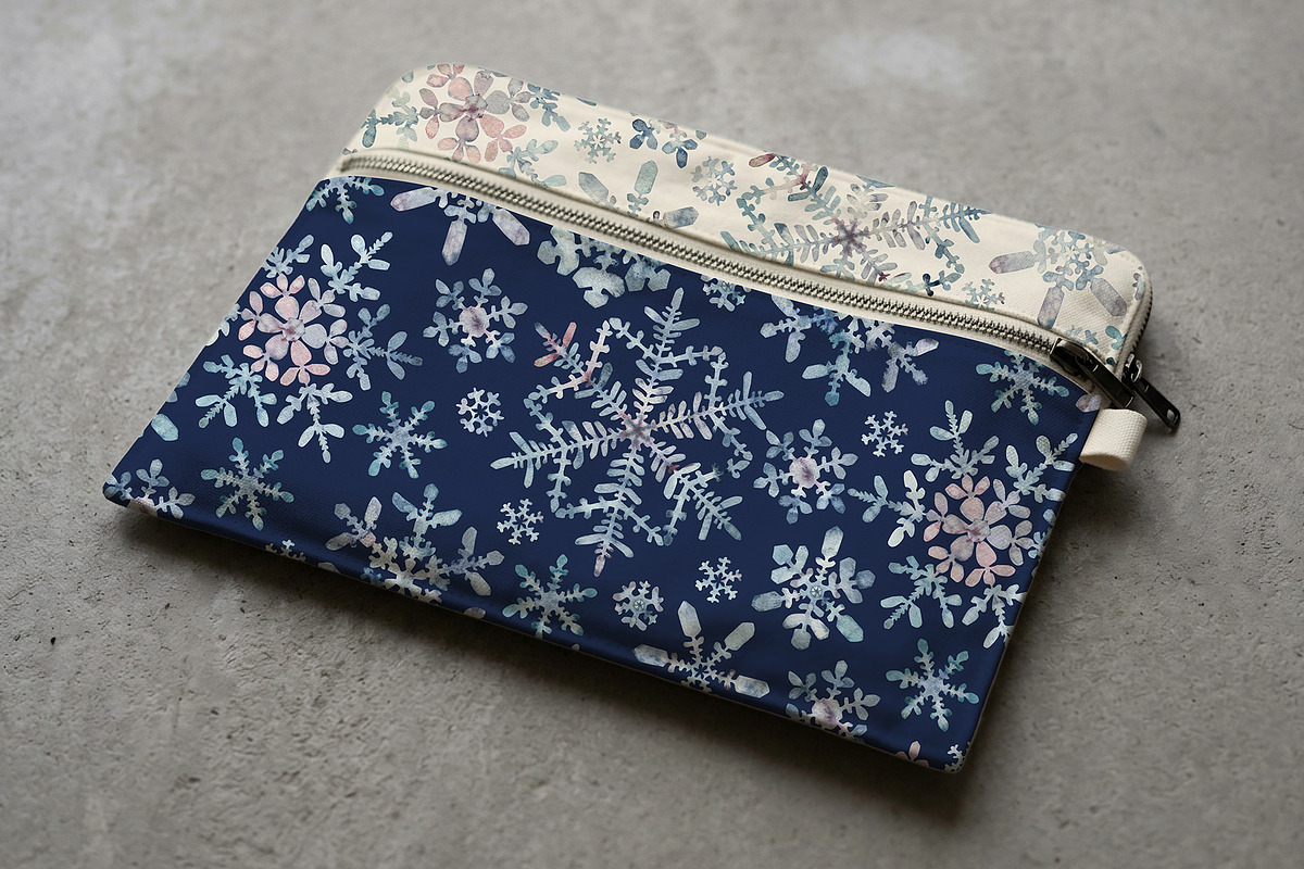 Winter Snowflakes Watercolor, a Seasonal Illustration by YarovaArt (Photo 11 of 17)